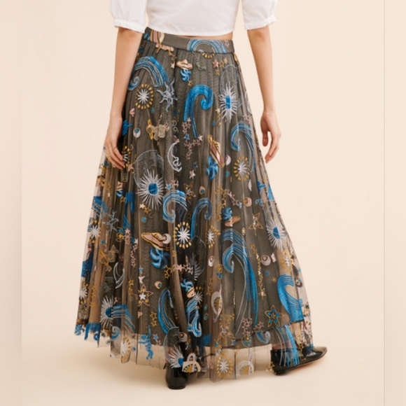 Anthropologie Geisha Designs Icon Tulle Maxi Skirt - Picture 9 of 10